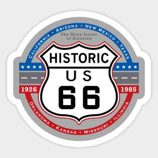 Historic Route 66 Sticker